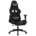 Gaming Chair with Adjustable Armrests and Reclining Backrest – Faux Leather, Black and Green