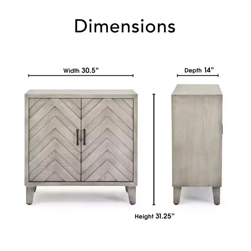 Bar Cabinet with Wine Storage - Gray