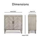 Bar Cabinet with Wine Storage - Gray
