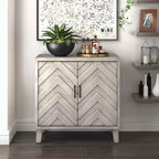 Bar Cabinet with Wine Storage - Gray