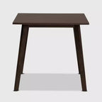 Square Wood Dining Table - Dark Brown