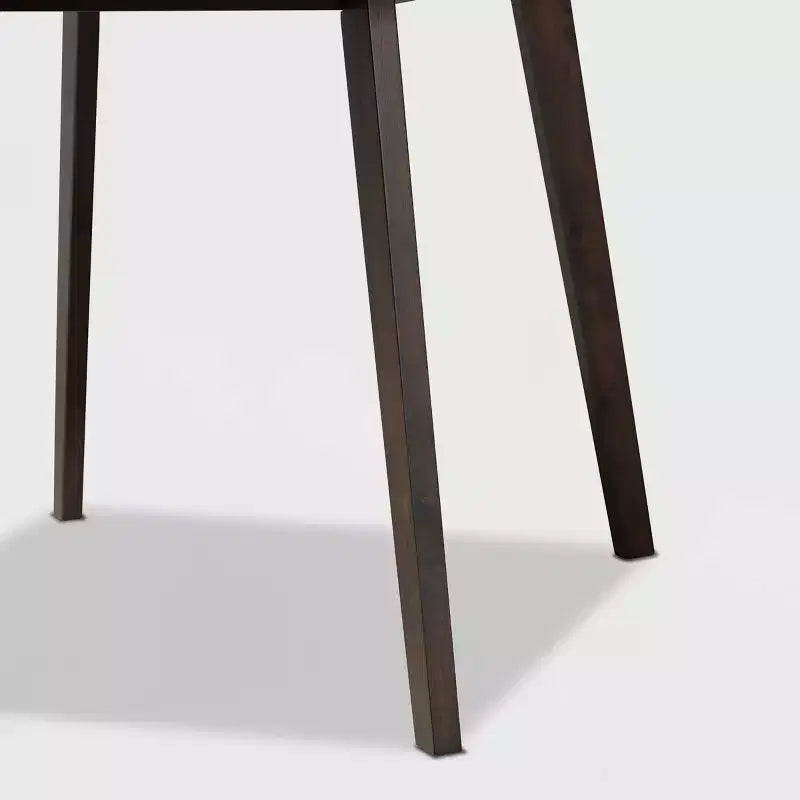 Square Wood Dining Table - Dark Brown