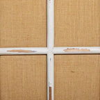 3-Panel Farmhouse Wood Room Divider Screen - Beige