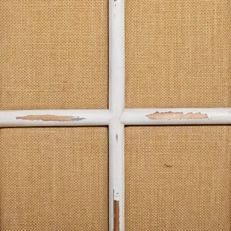 3-Panel Farmhouse Wood Room Divider Screen - Beige