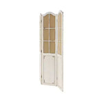 3-Panel Farmhouse Wood Room Divider Screen - Beige
