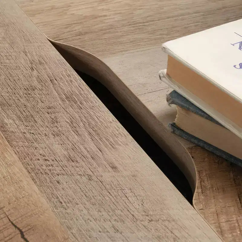 Square Gaming Coffee Table with Reversible Top and Adjustable Storage Shelf