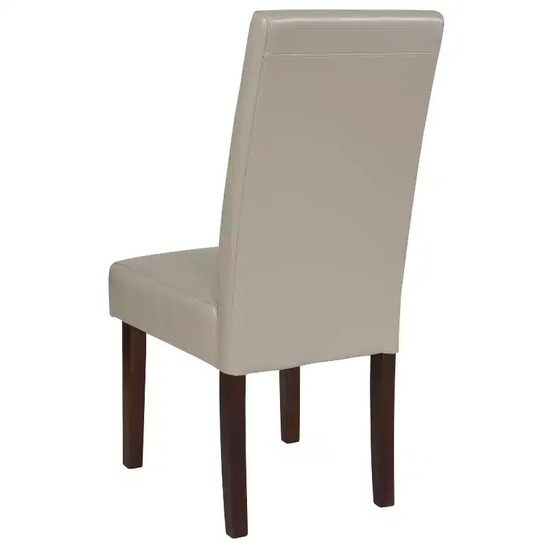 Upholstered Panel Back Mid-Century Parsons Dining Chair