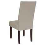Upholstered Panel Back Mid-Century Parsons Dining Chair