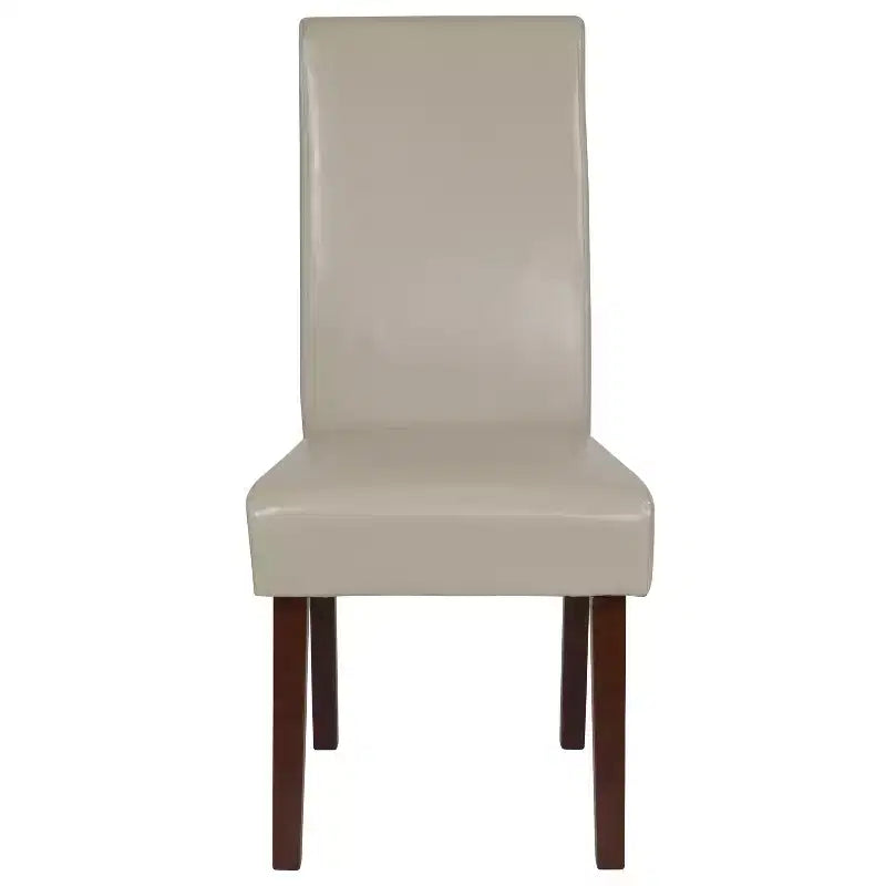 Upholstered Panel Back Mid-Century Parsons Dining Chair