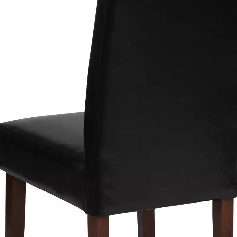 Upholstered Panel Back Mid-Century Parsons Dining Chair