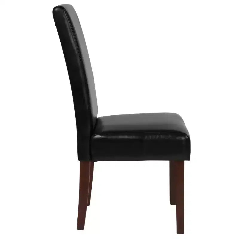 Upholstered Panel Back Mid-Century Parsons Dining Chair
