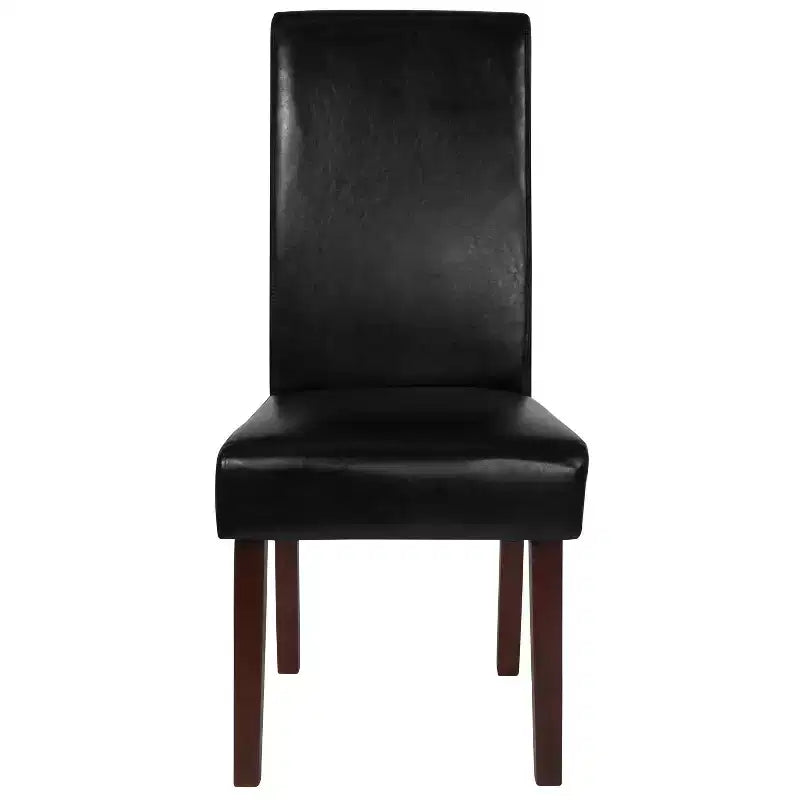 Upholstered Panel Back Mid-Century Parsons Dining Chair