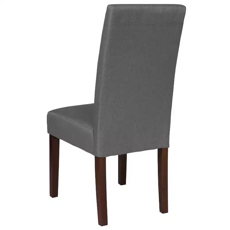 Upholstered Panel Back Mid-Century Parsons Dining Chair
