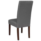 Upholstered Panel Back Mid-Century Parsons Dining Chair