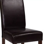 Upholstered Panel Back Mid-Century Parsons Dining Chair