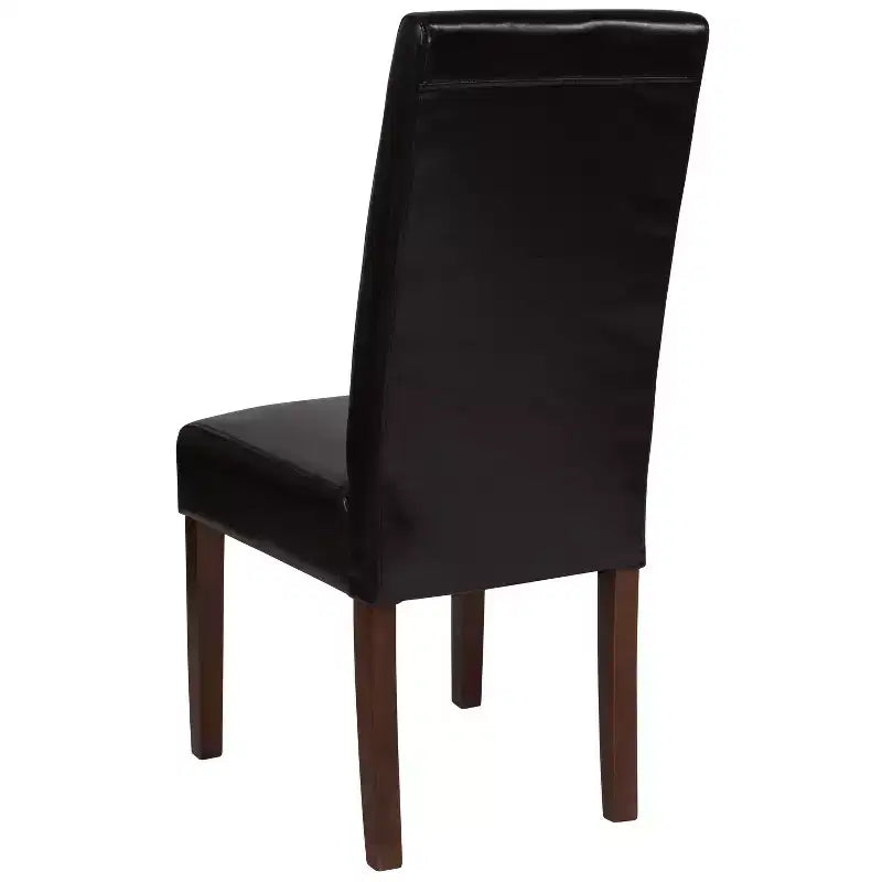 Upholstered Panel Back Mid-Century Parsons Dining Chair