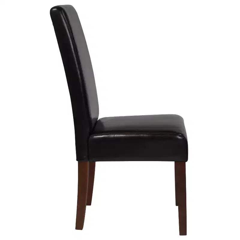 Upholstered Panel Back Mid-Century Parsons Dining Chair