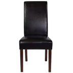 Upholstered Panel Back Mid-Century Parsons Dining Chair