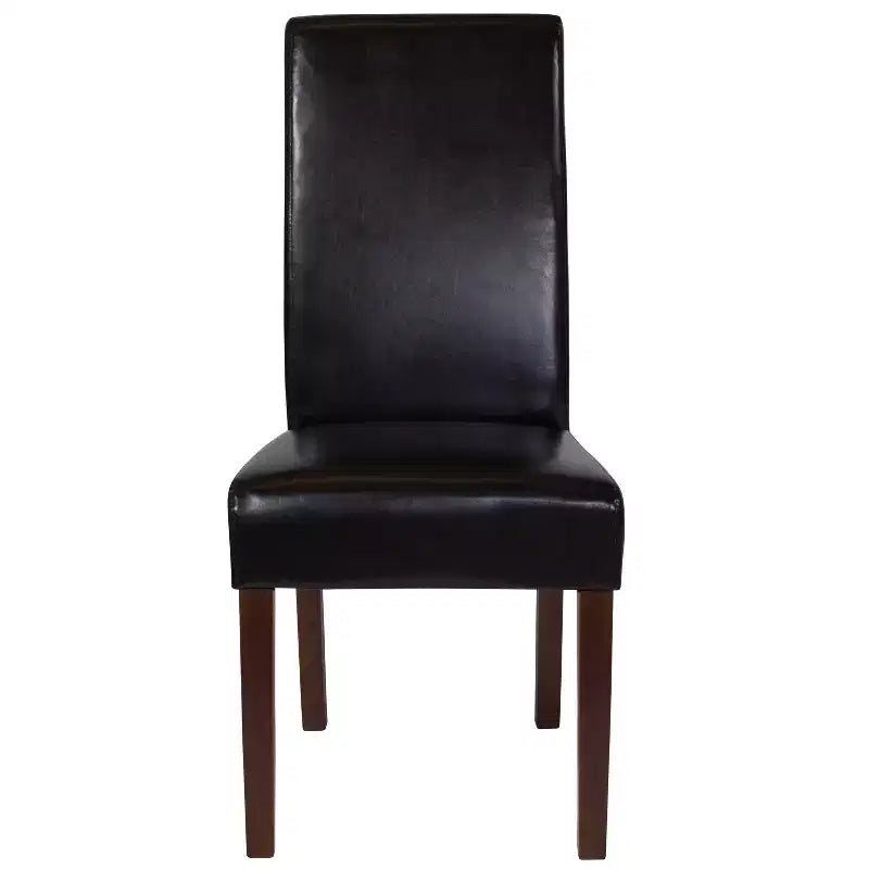 Upholstered Panel Back Mid-Century Parsons Dining Chair