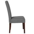 Upholstered Panel Back Mid-Century Parsons Dining Chair