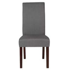 Upholstered Panel Back Mid-Century Parsons Dining Chair