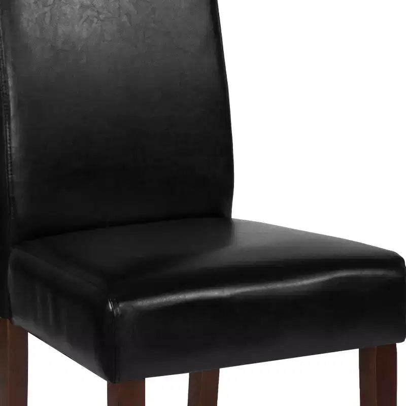 Upholstered Panel Back Mid-Century Parsons Dining Chair