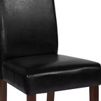 Upholstered Panel Back Mid-Century Parsons Dining Chair
