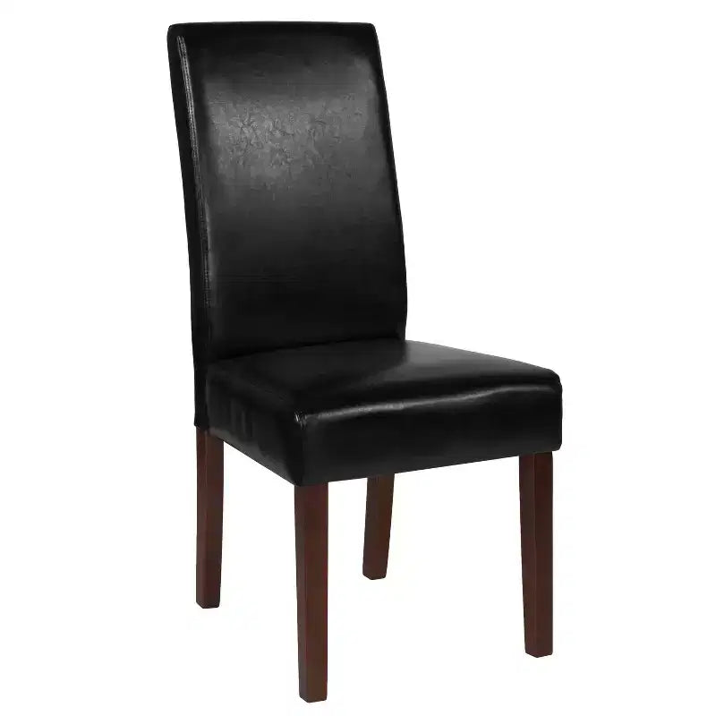 Upholstered Panel Back Mid-Century Parsons Dining Chair