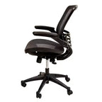 Mid-Back Mesh Executive Swivel Office Chair with Flip-Up Arms