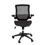 Mid-Back Mesh Executive Swivel Office Chair with Flip-Up Arms
