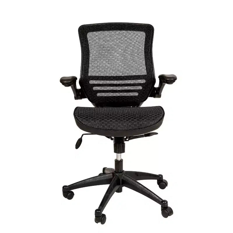 Mid-Back Mesh Executive Swivel Office Chair with Flip-Up Arms