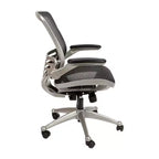 Mid-Back Mesh Executive Swivel Office Chair with Flip-Up Arms