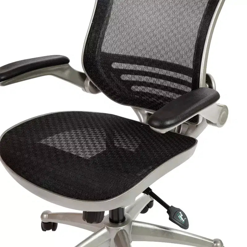 Mid-Back Mesh Executive Swivel Office Chair with Flip-Up Arms