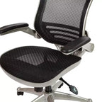Mid-Back Mesh Executive Swivel Office Chair with Flip-Up Arms