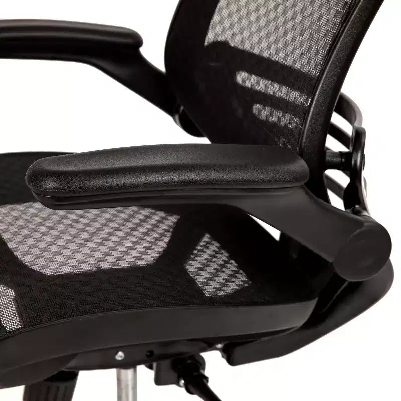 Mid-Back Mesh Executive Swivel Office Chair with Flip-Up Arms