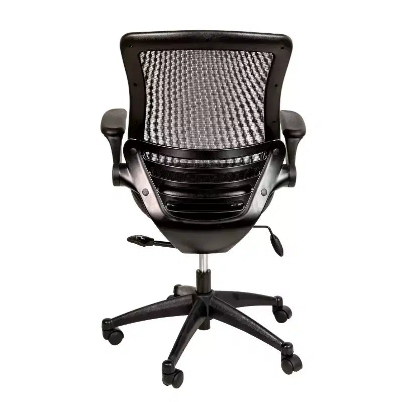 Mid-Back Mesh Executive Swivel Office Chair with Flip-Up Arms