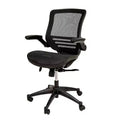 Mid-Back Mesh Executive Swivel Office Chair with Flip-Up Arms