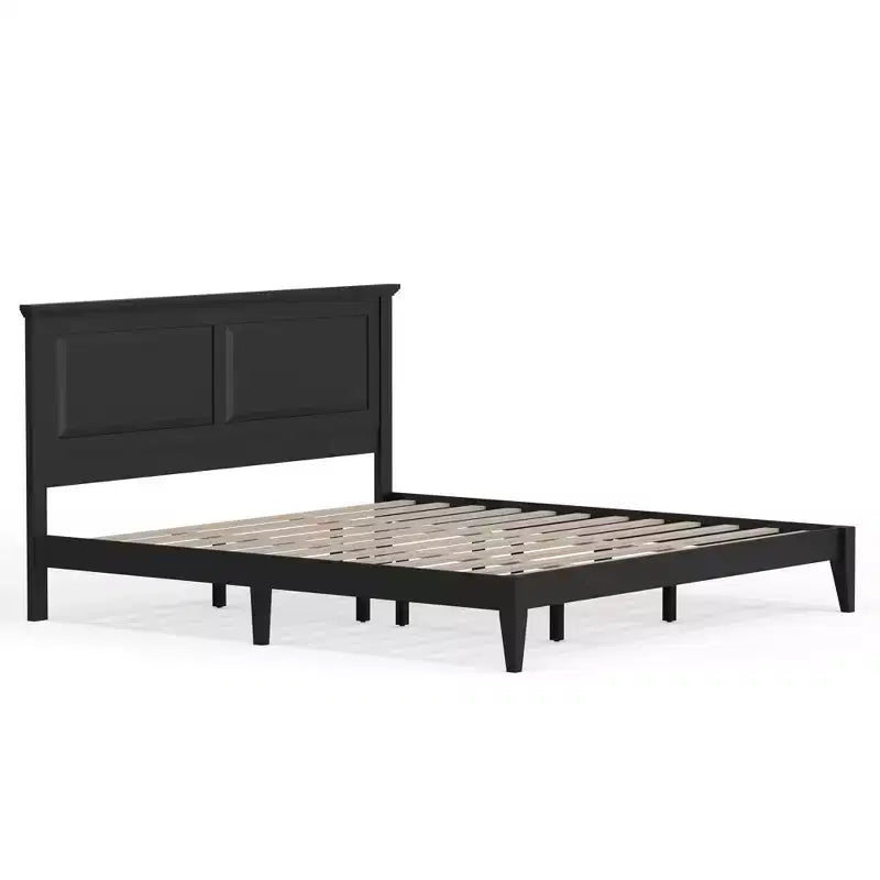 Cottage Style Solid Wood Platform Bed