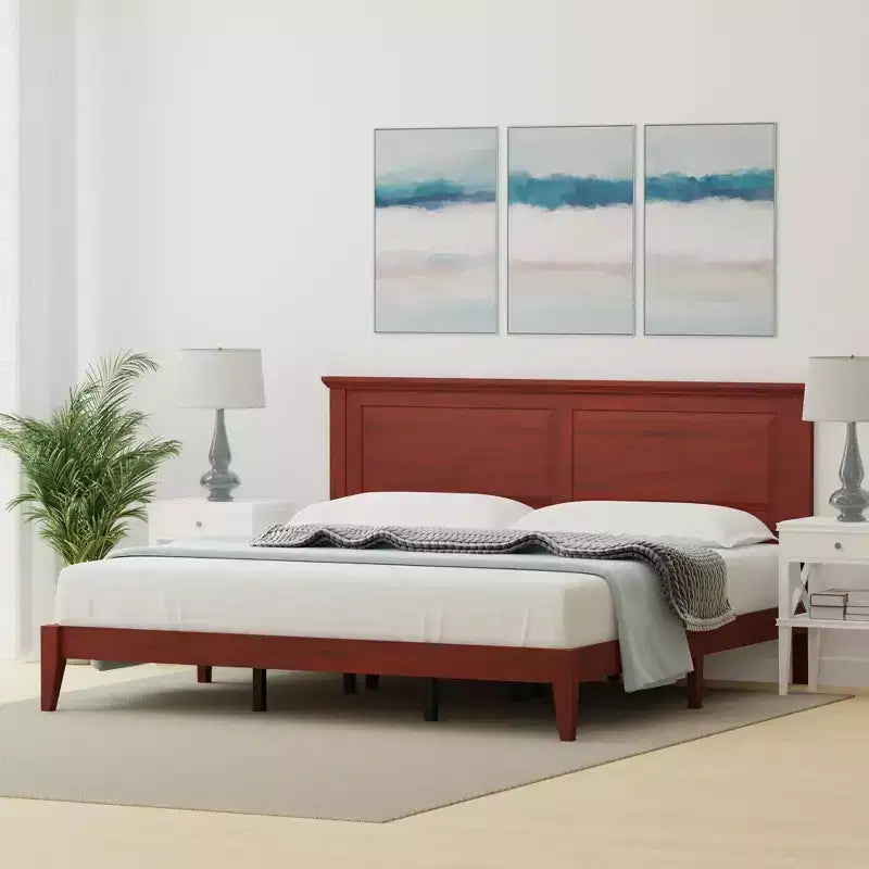 Cottage Style Solid Wood Platform Bed