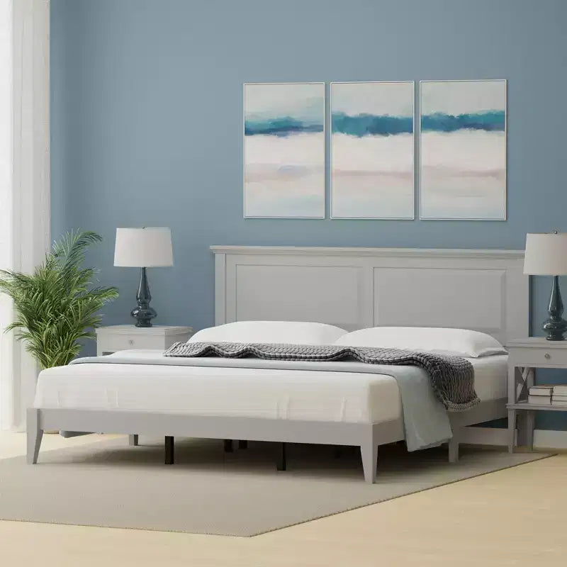 Cottage Style Solid Wood Platform Bed