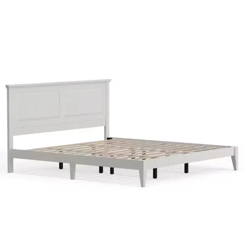 Cottage Style Solid Wood Platform Bed