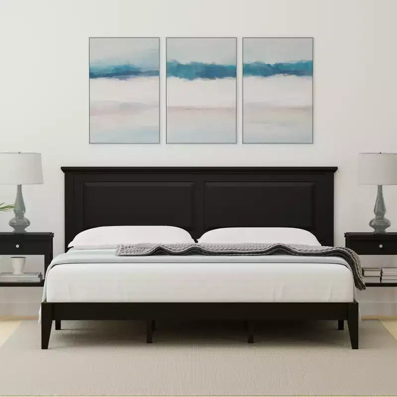 Cottage Style Solid Wood Platform Bed
