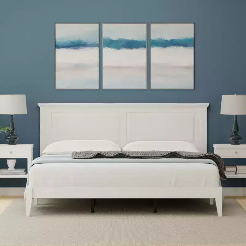 Cottage Style Solid Wood Platform Bed