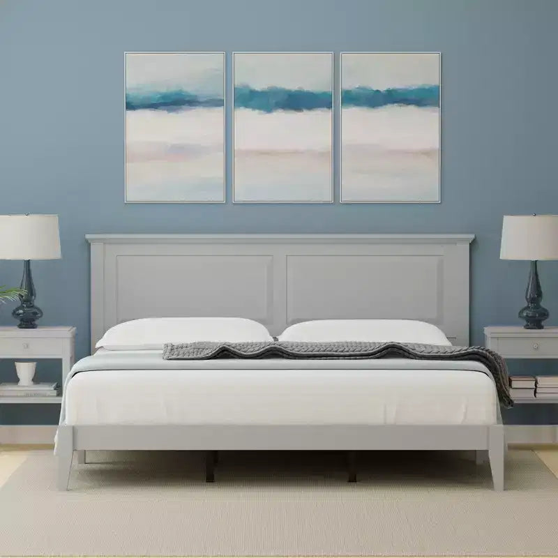 Cottage Style Solid Wood Platform Bed